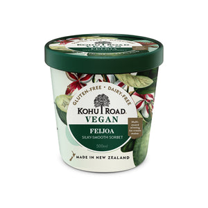 Open image in slideshow, Kohu Road Vegan Feijoa Sorbet Ice Cream 500ml 
