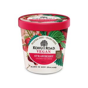 Kohu Road_Vegan_Strawberry Coconut Ice Cream_500ml
