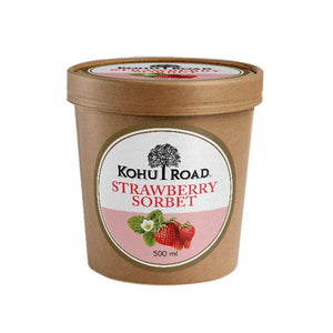 Kohu Road Strawberry Sorbet 500ml Tub